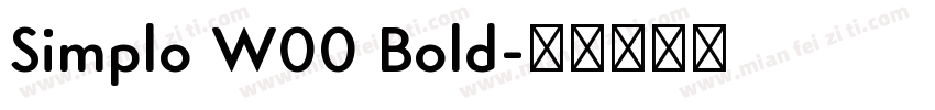Simplo W00 Bold字体转换
